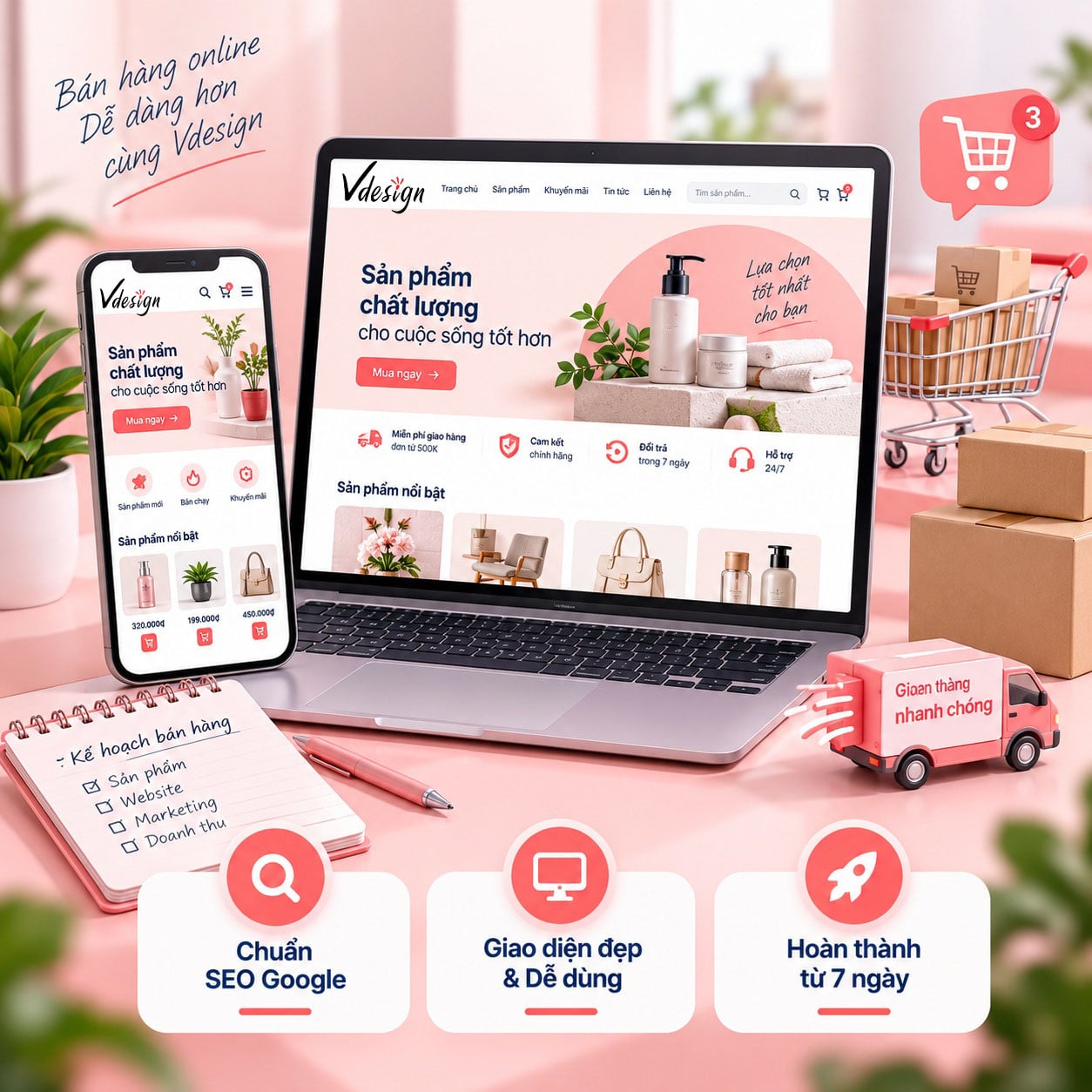 Làm website bán hàng theo đúng yêu cầu